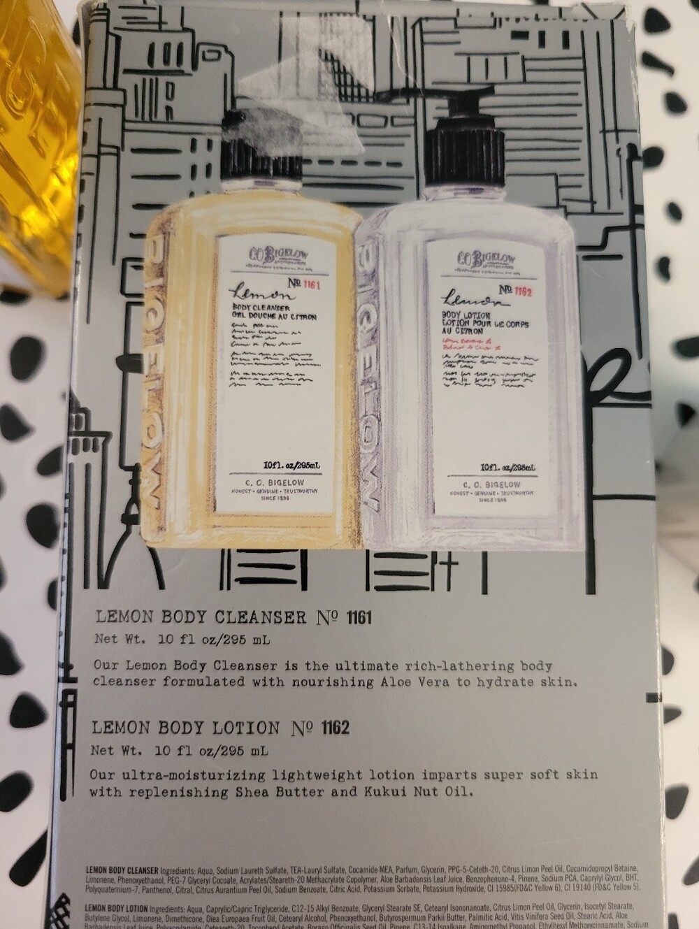 NEW C.O. Bigelow Lemon Body Care Duo Apothecary Box Set Body Lotion + Cleanser - Picture 10 of 16